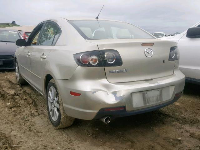 JM1BK12G371724885 - 2007 MAZDA 3 I SILVER photo 3