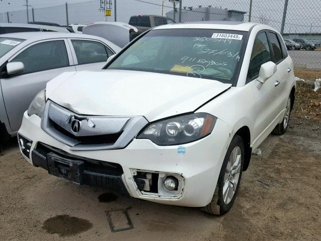 5J8TB1H57BA800693 - 2011 ACURA RDX TECHNO WHITE photo 2