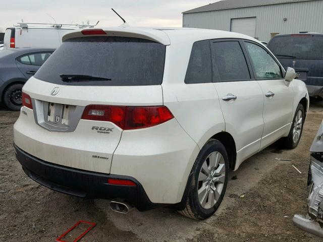 5J8TB1H57BA800693 - 2011 ACURA RDX TECHNO WHITE photo 4