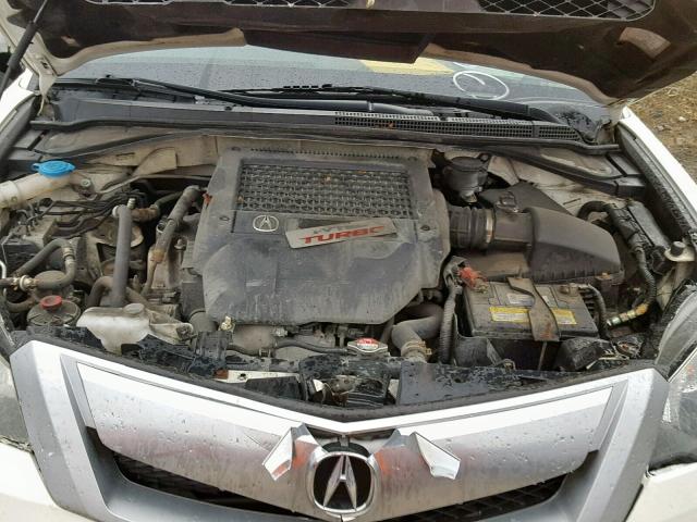 5J8TB1H57BA800693 - 2011 ACURA RDX TECHNO WHITE photo 7