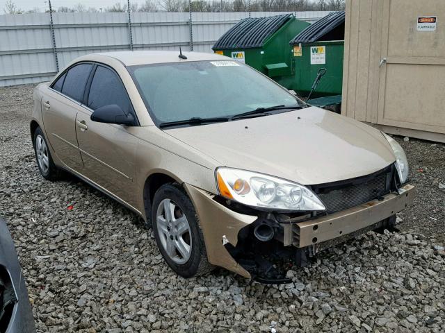 1G2ZF57B284176227 - 2008 PONTIAC G6 VALUE L GOLD photo 1