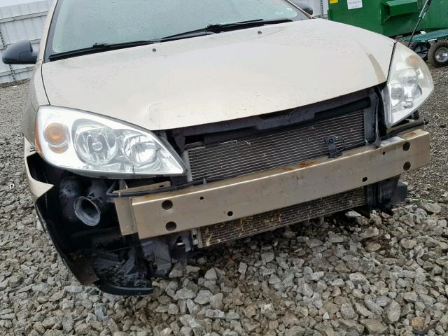 1G2ZF57B284176227 - 2008 PONTIAC G6 VALUE L GOLD photo 9