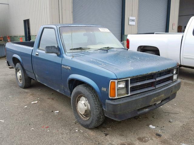 1B7GL26X4KS156703 - 1989 DODGE DAKOTA BLUE photo 1