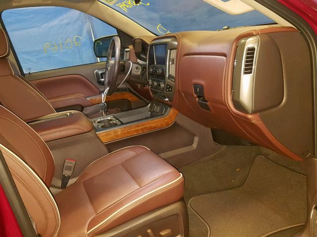 3GCUKTEC5JG174997 - 2018 CHEVROLET SILVERADO BURGUNDY photo 5