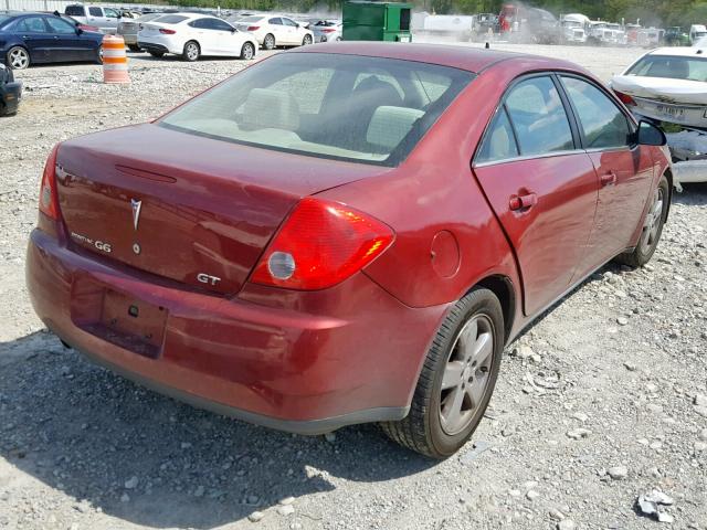 1G2ZH57N984213245 - 2008 PONTIAC G6 GT MAROON photo 4