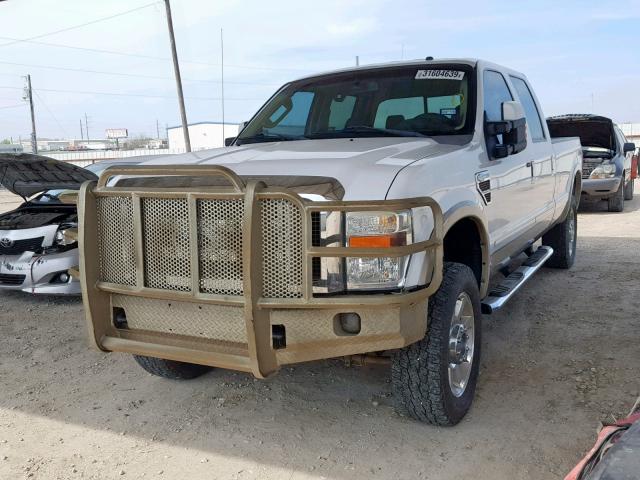 1FTWW31R88EA05551 - 2008 FORD F350 SRW S WHITE photo 2