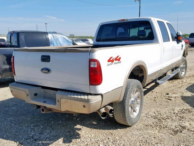 1FTWW31R88EA05551 - 2008 FORD F350 SRW S WHITE photo 4