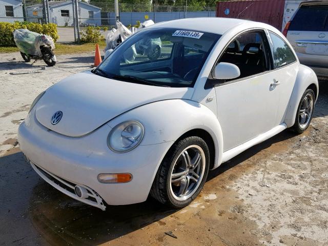 3VWCA21CXXM412669 - 1999 VOLKSWAGEN NEW BEETLE თეთრი ფოტო 2