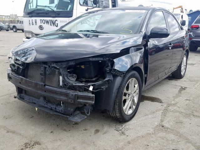 KNAFU4A26C5472746 - 2012 KIA FORTE EX BLACK photo 2