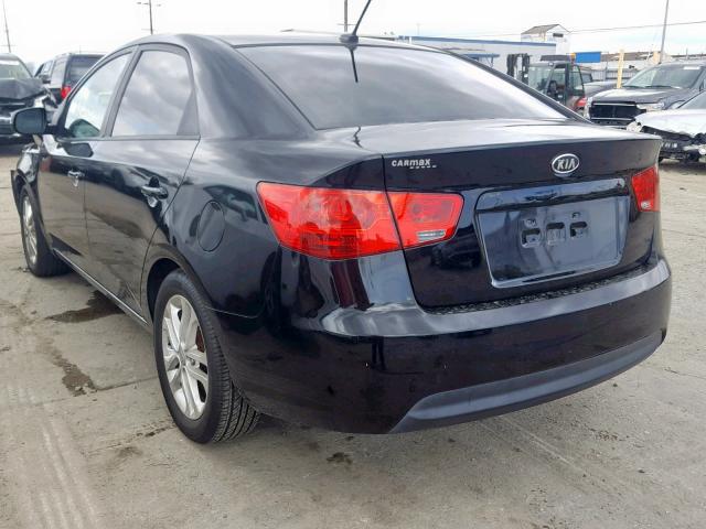 KNAFU4A26C5472746 - 2012 KIA FORTE EX BLACK photo 3