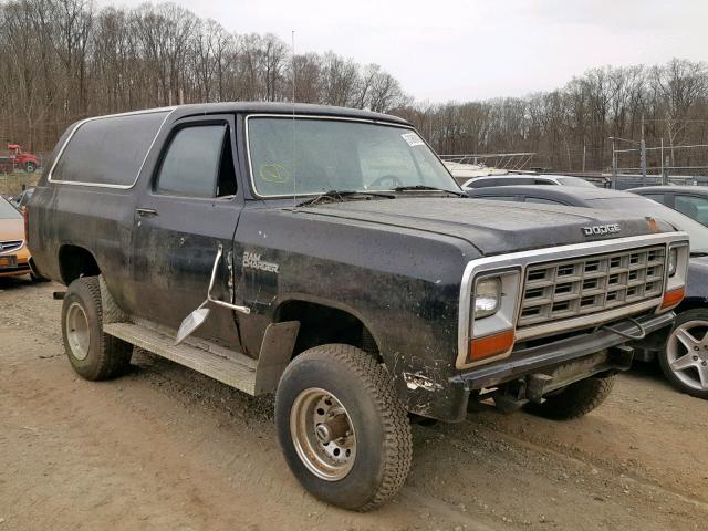 1B4HW12TXDS470994 - 1983 DODGE RAMCHARGER BLACK photo 1