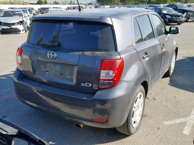 JTKKU4B46C1019714 - 2012 TOYOTA SCION XD GRAY photo 4