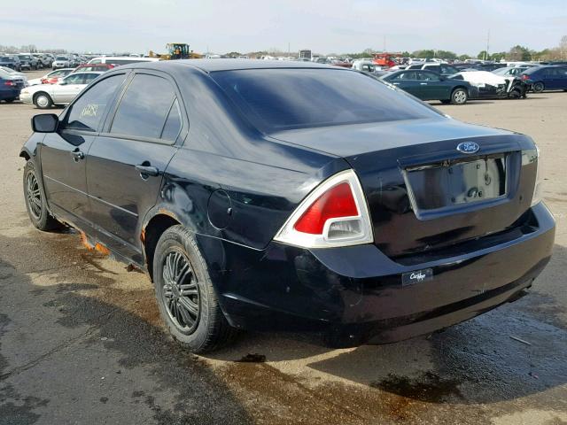 3FAFP06Z56R231745 - 2006 FORD FUSION S BLACK photo 3