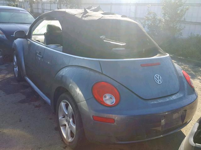 3VWSF31Y46M307543 - 2006 VOLKSWAGEN NEW BEETLE ნაცრისფერი ფოტო 3
