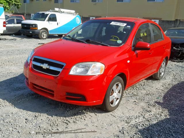 KL1TD5DE5AB083538 - 2010 CHEVROLET AVEO LS RED photo 2