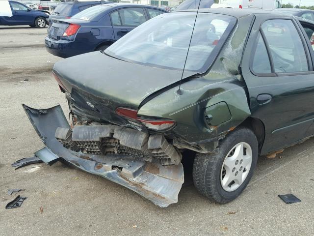 1G1JC524317142014 - 2001 CHEVROLET CAVALIER B GREEN photo 10