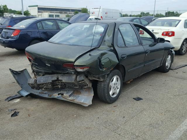 1G1JC524317142014 - 2001 CHEVROLET CAVALIER B GREEN photo 4