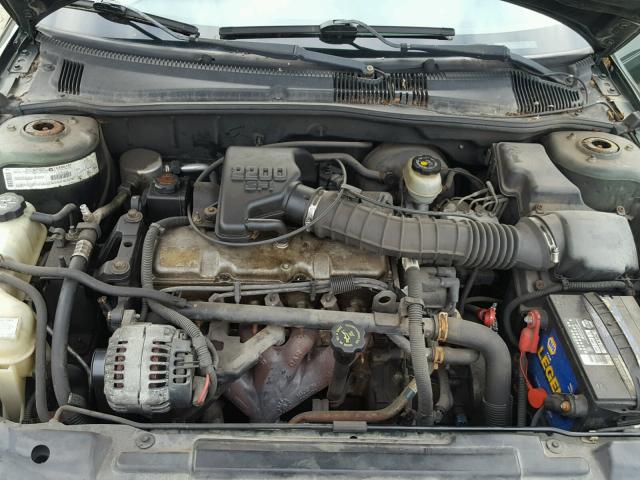 1G1JC524317142014 - 2001 CHEVROLET CAVALIER B GREEN photo 7