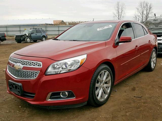 1G11E5SA4DF235201 - 2013 CHEVROLET MALIBU 2LT RED photo 2