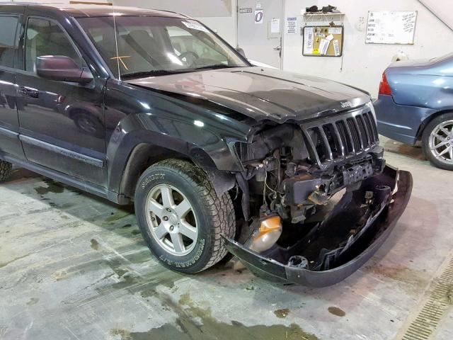 1J8GR48K28C182370 - 2008 JEEP GRAND CHER BLACK photo 9