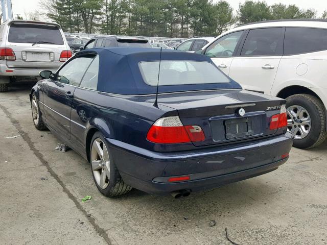 WBABW334X5PL35978 - 2005 BMW 325 CI BLUE photo 3