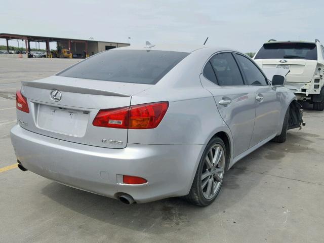 JTHBK262585061199 - 2008 LEXUS IS 250 SILVER photo 4