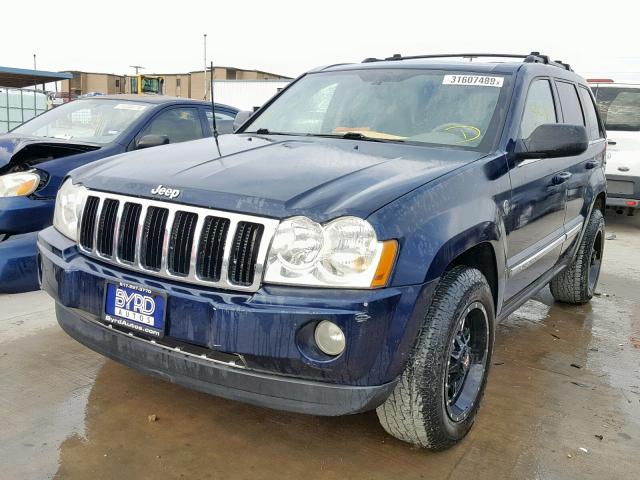 1J4HR58N15C530855 - 2005 JEEP GRAND CHER BLUE photo 2