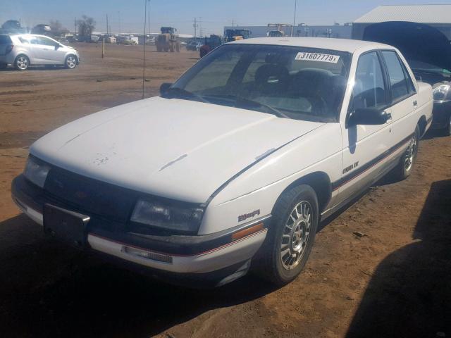 1G1LZ54TXLE145101 - 1990 CHEVROLET CORSICA LT WHITE photo 2