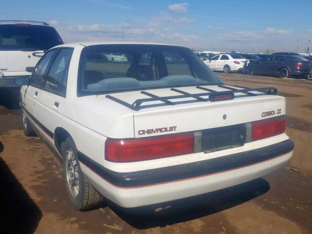 1G1LZ54TXLE145101 - 1990 CHEVROLET CORSICA LT WHITE photo 3