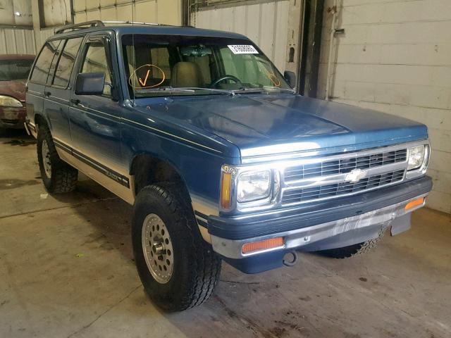 1GNDT13WXP2165090 - 1993 CHEVROLET BLAZER S10 BLUE photo 1