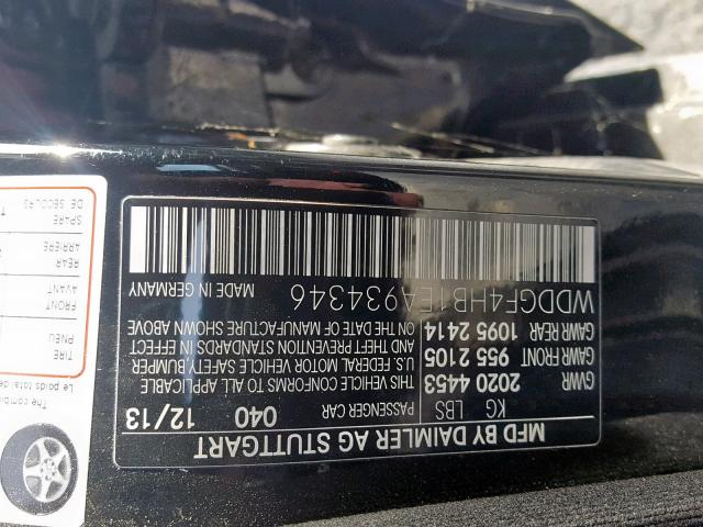 WDDGF4HB1EA934346 - 2014 MERCEDES-BENZ C 250 BLACK photo 10