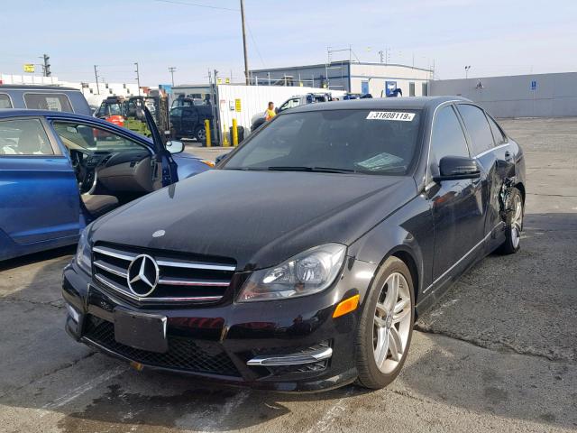 WDDGF4HB1EA934346 - 2014 MERCEDES-BENZ C 250 BLACK photo 2