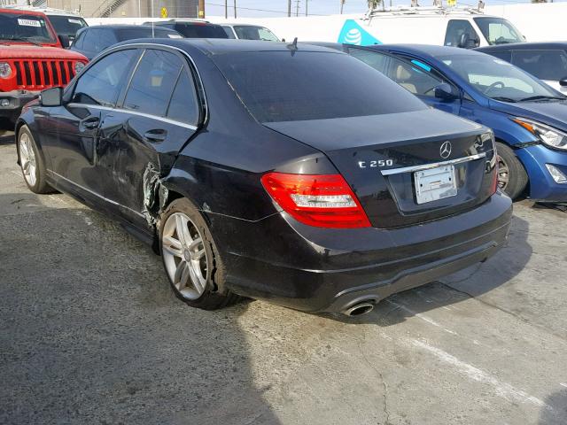 WDDGF4HB1EA934346 - 2014 MERCEDES-BENZ C 250 BLACK photo 3