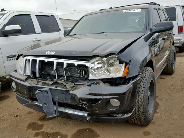 1J4HR58216C316570 - 2006 JEEP GRAND CHER BLACK photo 2