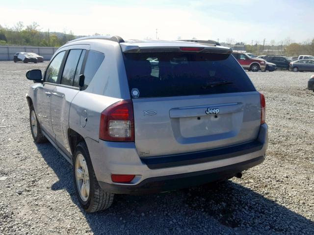 1C4NJCBA8ED882741 - 2014 JEEP COMPASS SP ვერცხლისფერი ფოტო 3