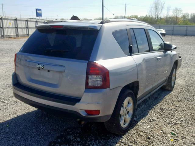 1C4NJCBA8ED882741 - 2014 JEEP COMPASS SP ვერცხლისფერი ფოტო 4