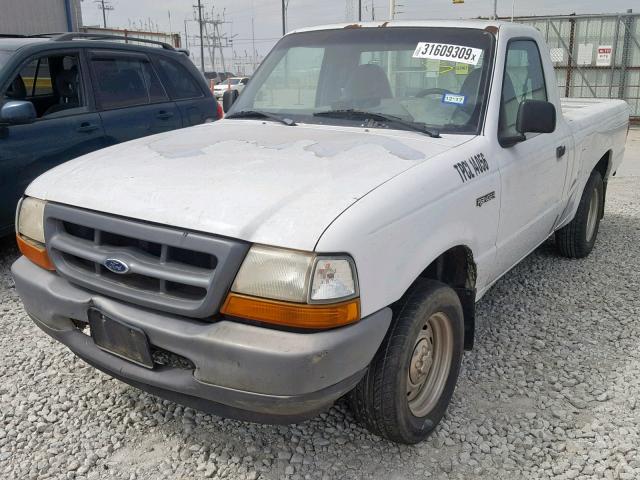 1FTYR10C2YPB11242 - 2000 FORD RANGER WHITE photo 2