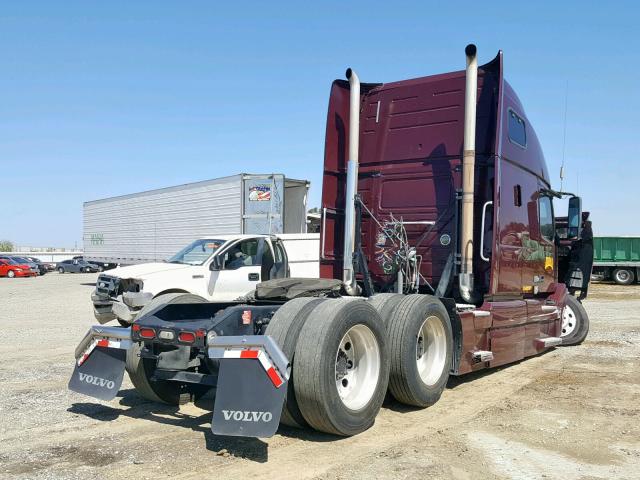 4V4NC9TK7AN286839 - 2010 VOLVO VN VNL MAROON photo 4