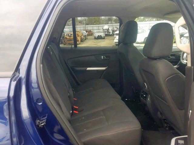 2FMDK3GC4BBB00628 - 2011 FORD EDGE SE BLUE photo 6