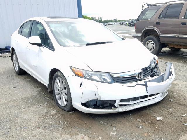 19XFB2F93CE055284 - 2012 HONDA CIVIC EXL თეთრი ფოტო 1