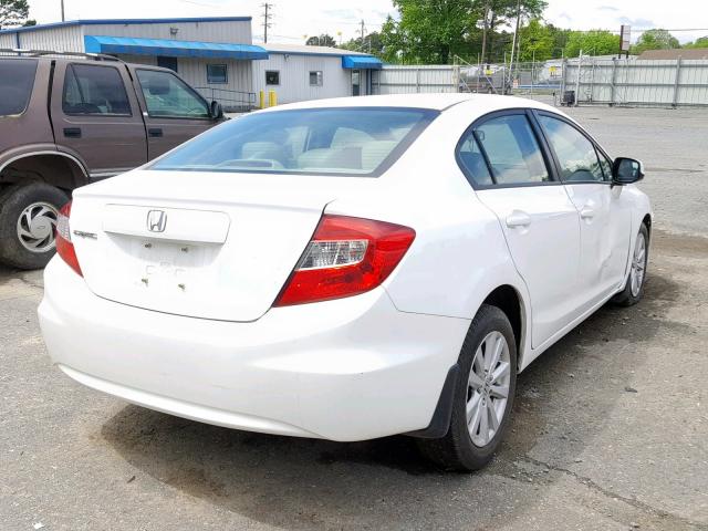 19XFB2F93CE055284 - 2012 HONDA CIVIC EXL თეთრი ფოტო 4