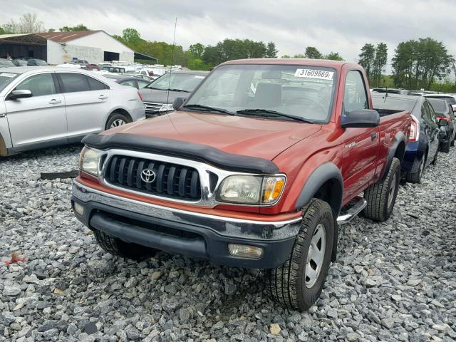 5TENM92N52Z142290 - 2002 TOYOTA TACOMA PRE BURGUNDY photo 2