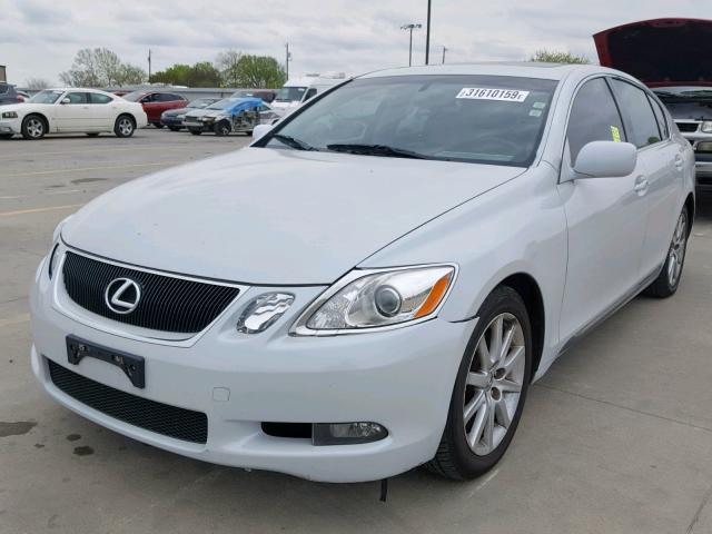 JTHBH96S865030498 - 2006 LEXUS GS 300 WHITE photo 2