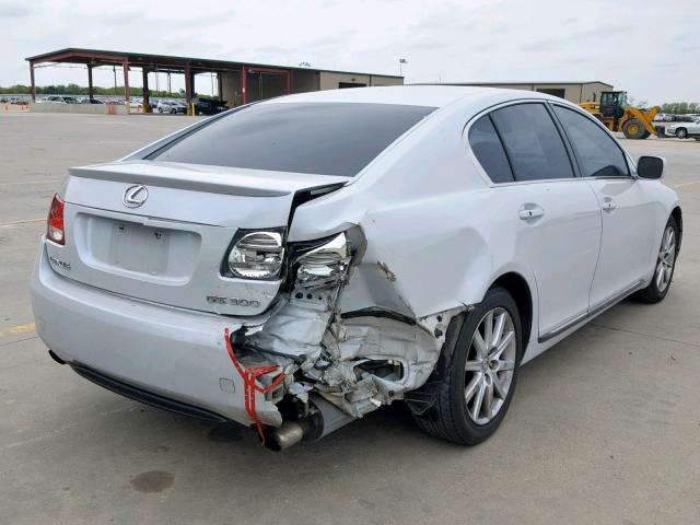 JTHBH96S865030498 - 2006 LEXUS GS 300 WHITE photo 4