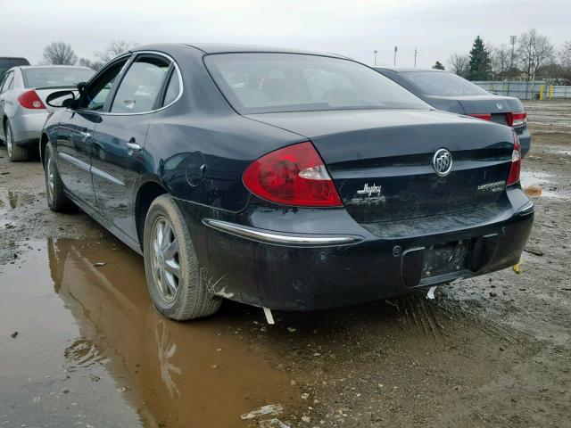 2G4WD532651318849 - 2005 BUICK LACROSSE C BLACK photo 3