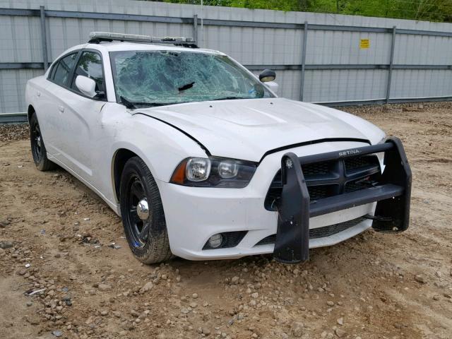 2C3CDXAT8EH238771 - 2014 DODGE CHARGER PO WHITE photo 1