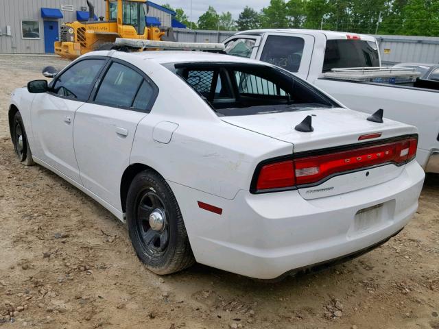 2C3CDXAT8EH238771 - 2014 DODGE CHARGER PO WHITE photo 3