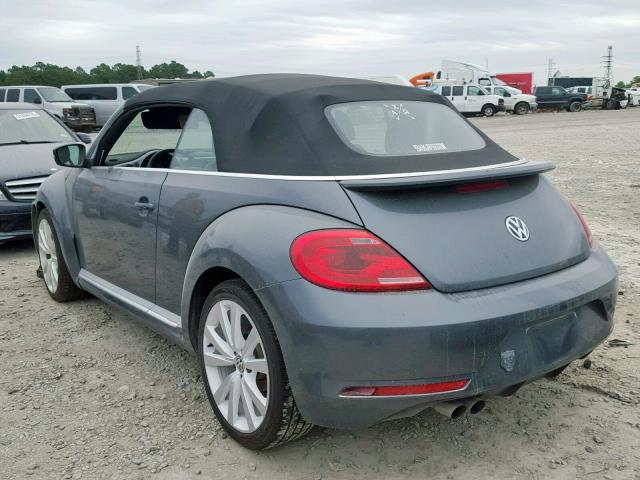 3VW517AT8EM816380 - 2014 VOLKSWAGEN BEETLE GRAY photo 3