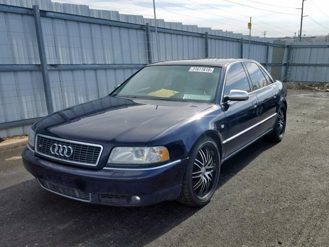 WAUGU44D22N005114 - 2002 AUDI S8 QUATTRO BLUE photo 2