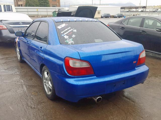 JF1GD29633G511029 - 2003 SUBARU IMPREZA WR BLUE photo 3